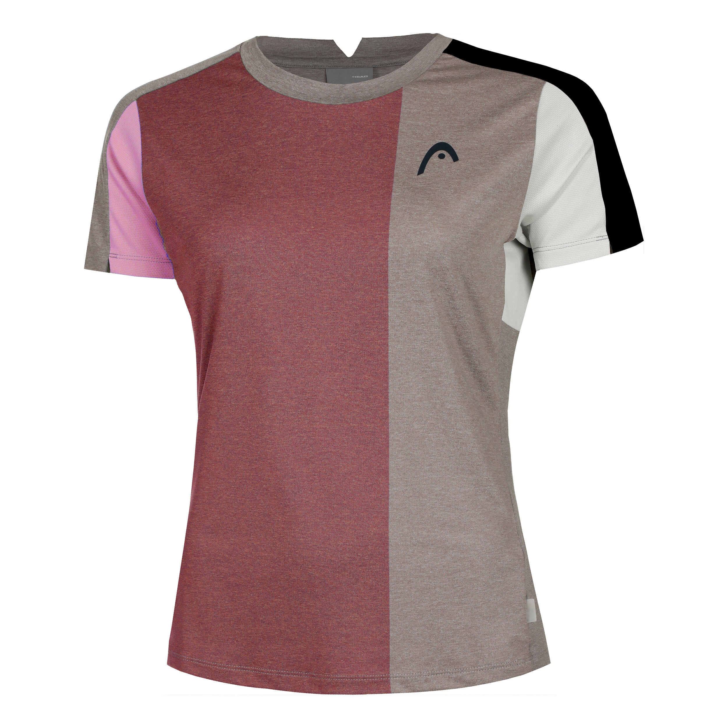 Play Tech T-Shirt Damen - Rosa, Grau