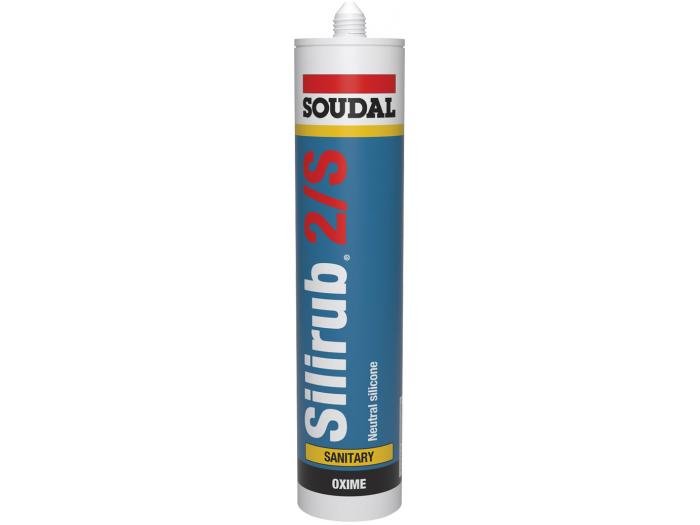 Soudal 101990 Silirub 2S Sanitär Silikonfogmassa Transparent 300ml