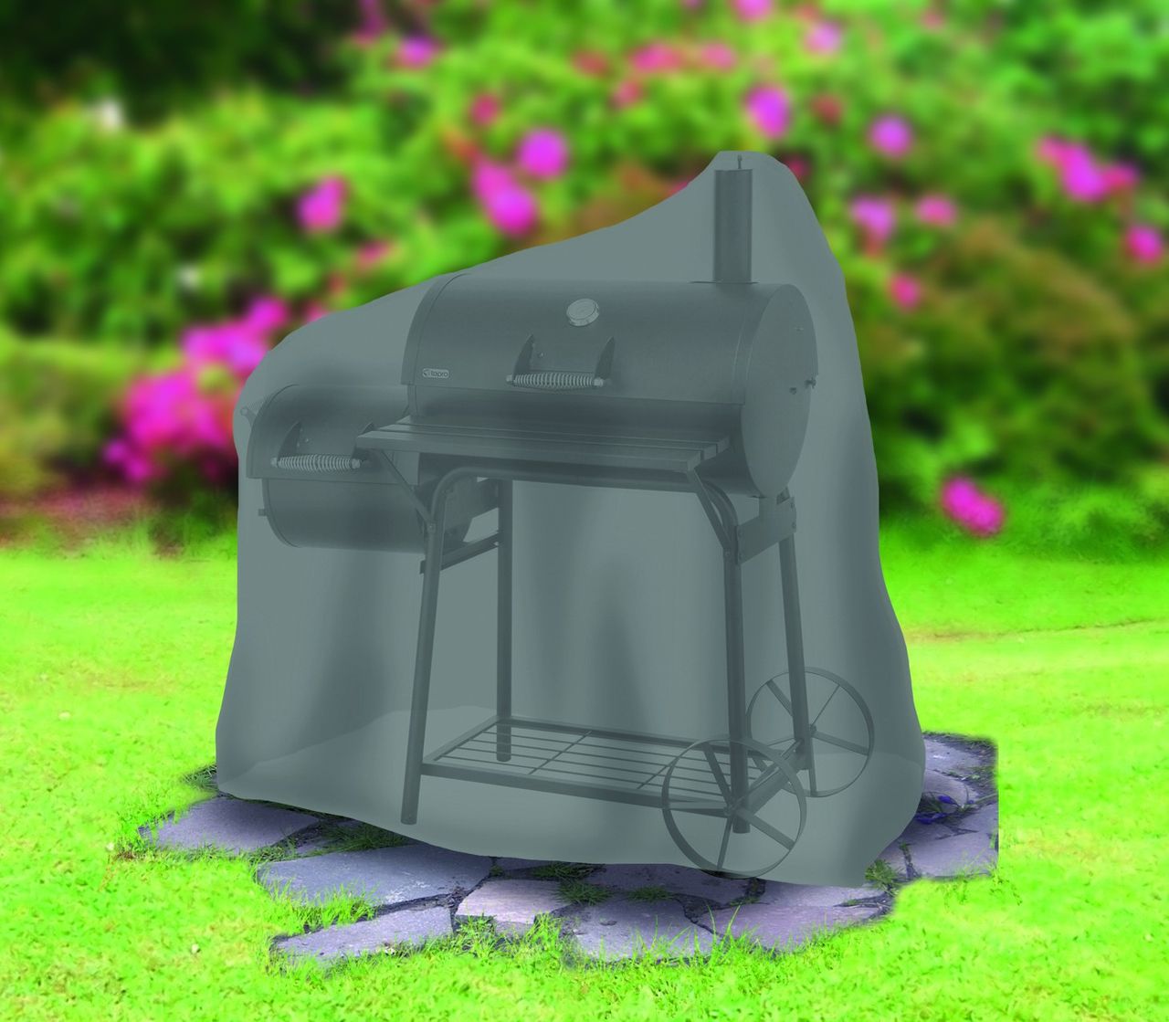 Tepro Universal Abdeckhaube - für Smoker mittel, anthrazit