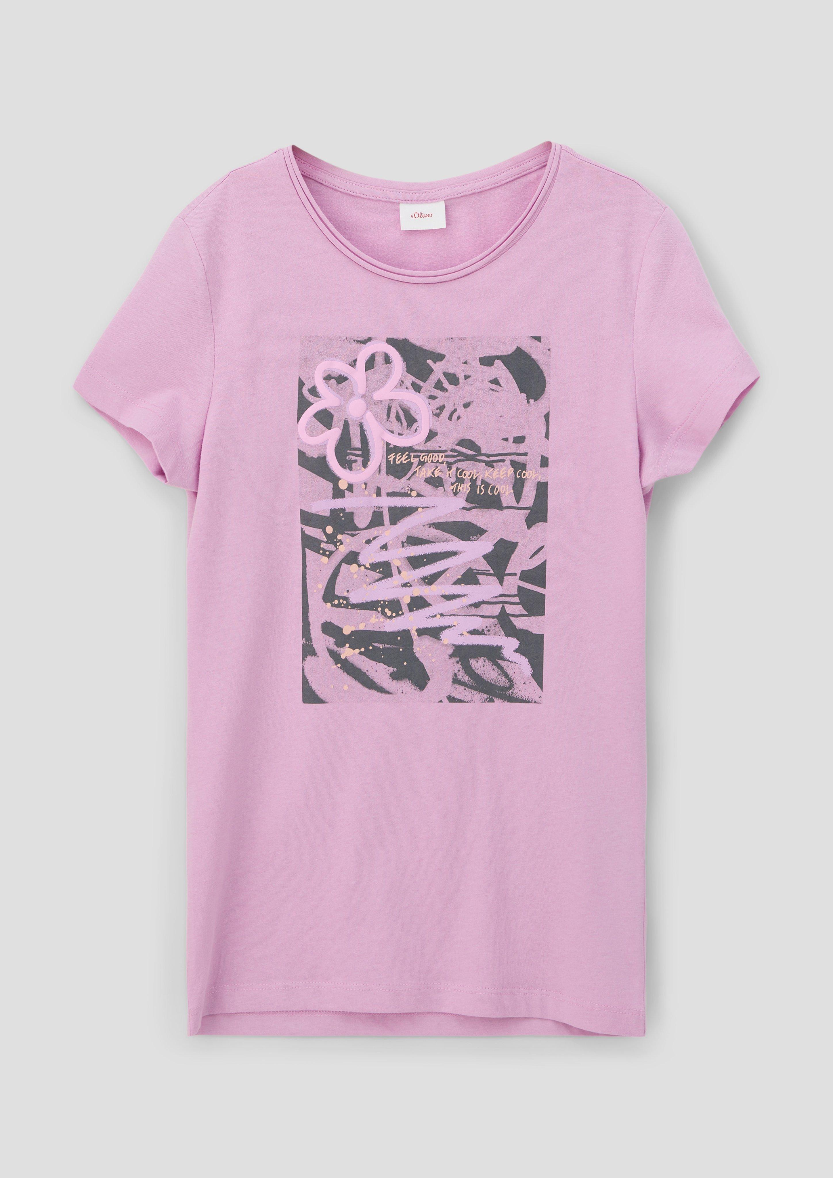 T-Shirt mit Frontprint  2140204-4442