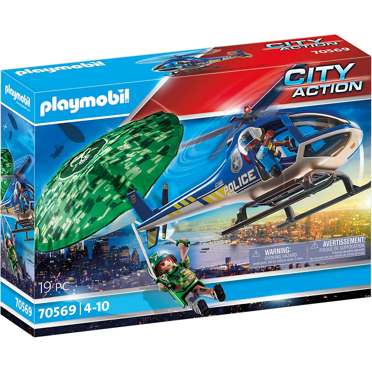 PLAYMOBIL® 70569 Polizei-Hubschrauber: Fallschirm-Verfolgung