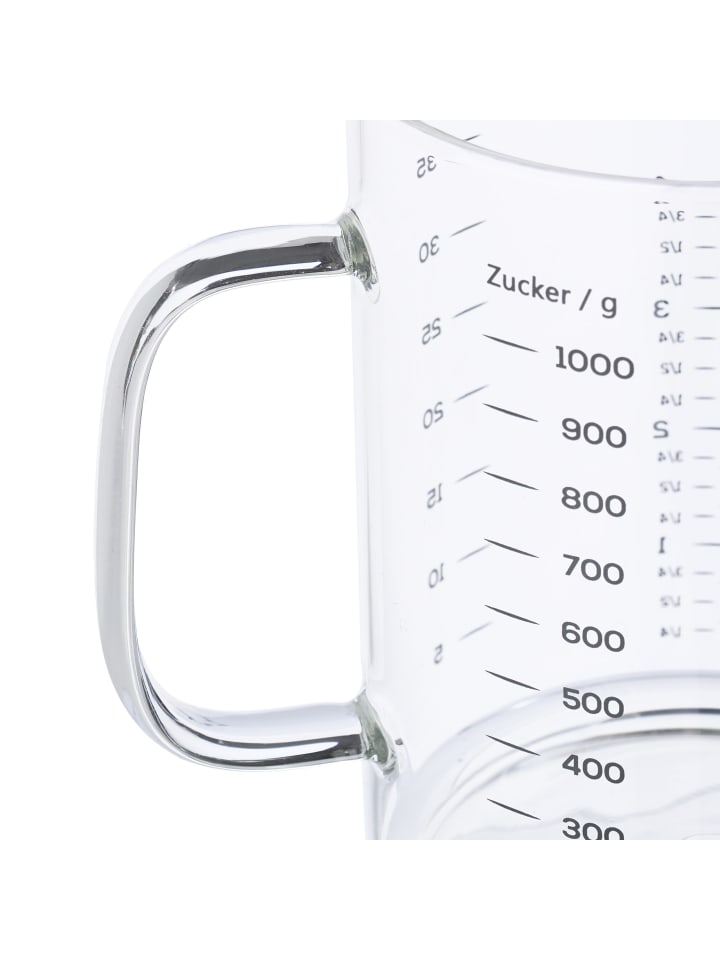 relaxdays 2-tlg. Messbecher-Set in Transparent günstig kaufen onesize