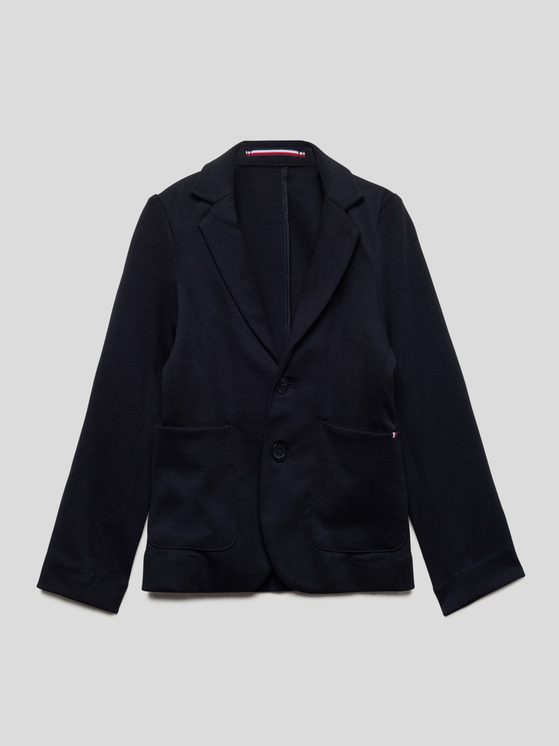 Blazer mit Viskose-Anteil in marineblau