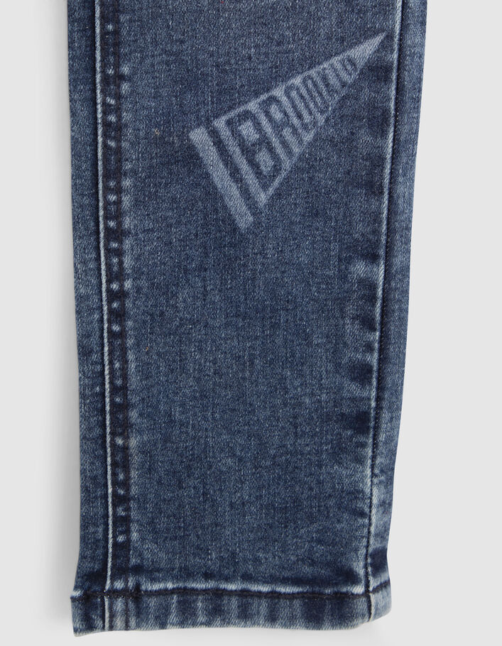 Jean SLIM bleu avec print garçon