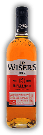 J.P. Wiser's Triple Barrel 10 Years Old J.P. Wiser's Triple Barrel 10 Years Old Reiches und würziges Aroma, komplexer und perfekt ausbalancierter Körper. Alter 10 J. - 0,7	 Liter - Vol 40%