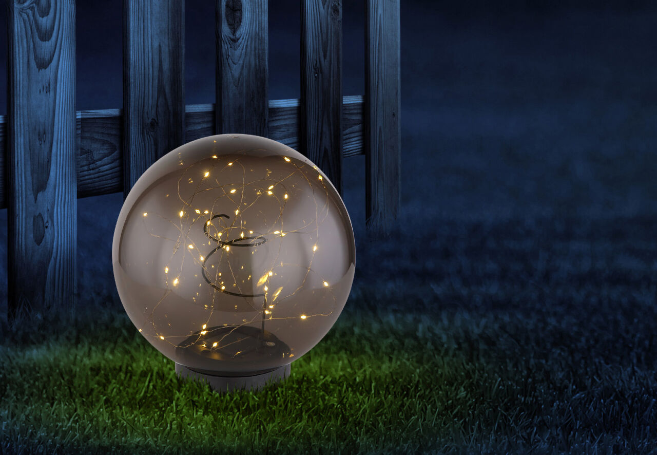 Globo Lighting - SOLARLEUCHTE KUNSTSTOFF, 40XLED - Solarleuchte Kunststoff, 40x LED
