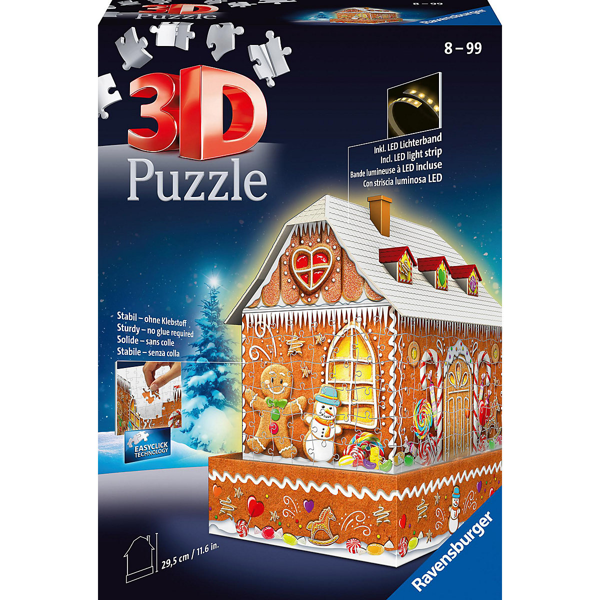 3D-Puzzle Gingerbread House Night Edition, 216 Teile