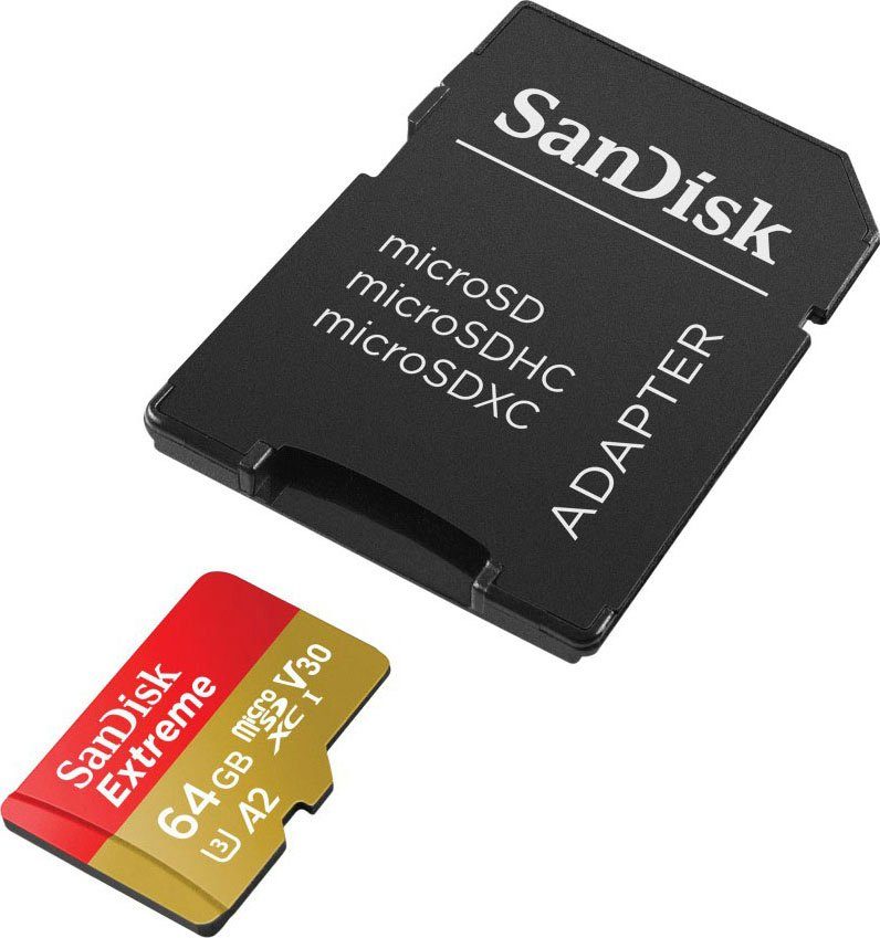 Sandisk Extreme 64GB Speicherkarte (64 GB, UHS Class 3, 170 MB/s Lesegeschwindigkeit)
