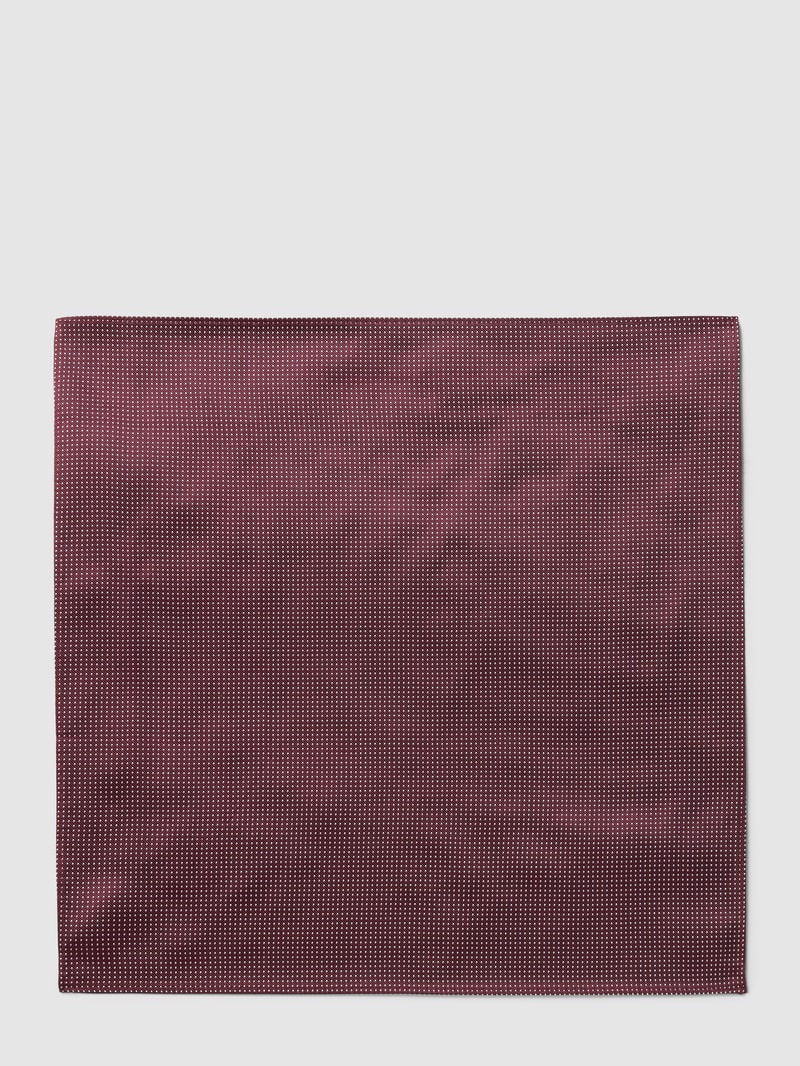 Einstecktuch mit Allover-Muster in bordeaux rot