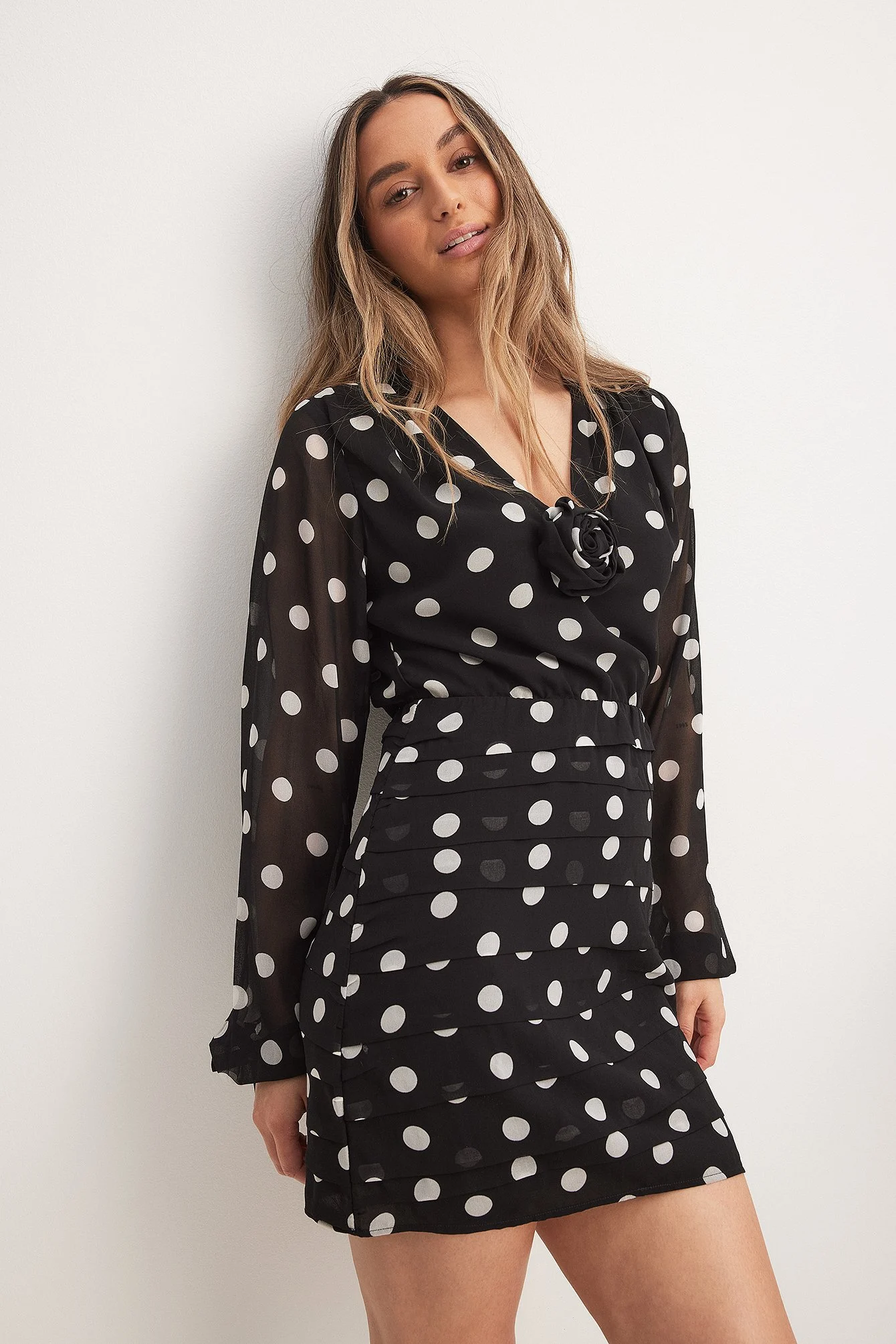 Gerafftes Minikleid