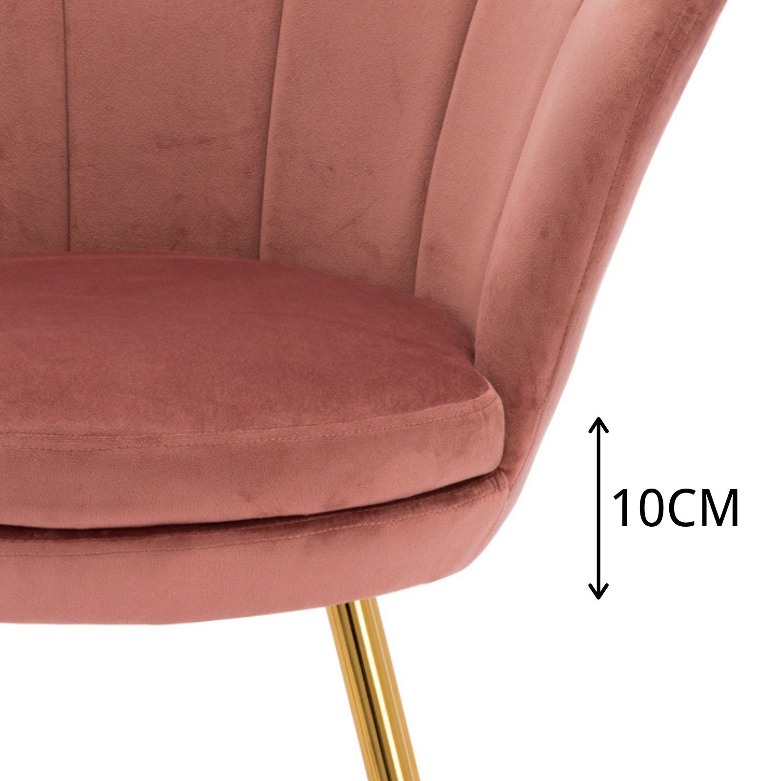 WAHSON OFFICE CHAIRS Loungesessel Sessel Weicher Samt Armlehnstuhl