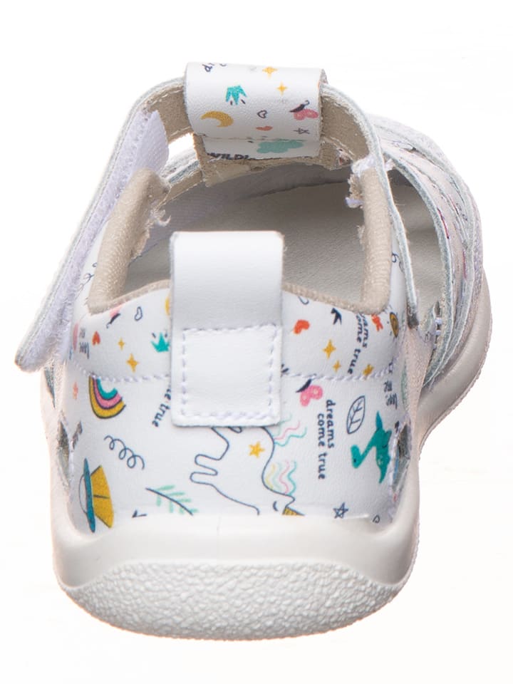 kmins Leder-Barfußschuhe in Weiß/ Bunt günstig kaufen