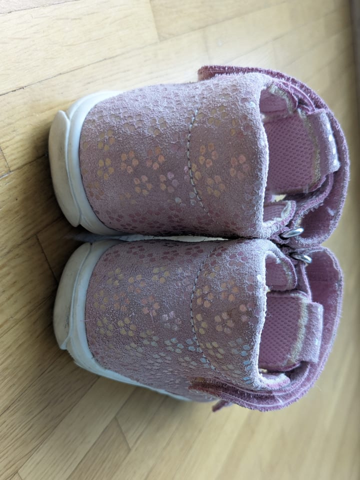Richter Shoes Richter Leder Halbsandalen in Rosa mit Glitzer Blümchen günstig kaufen 24