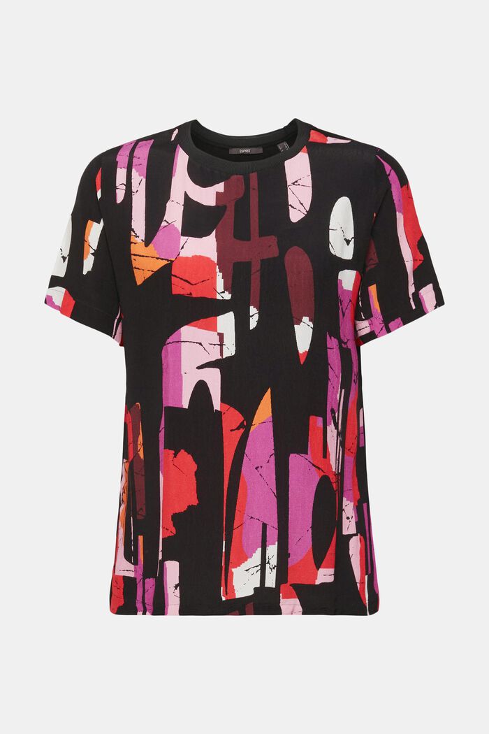 T-Shirt mit Muster, LENZING™ ECOVERO™