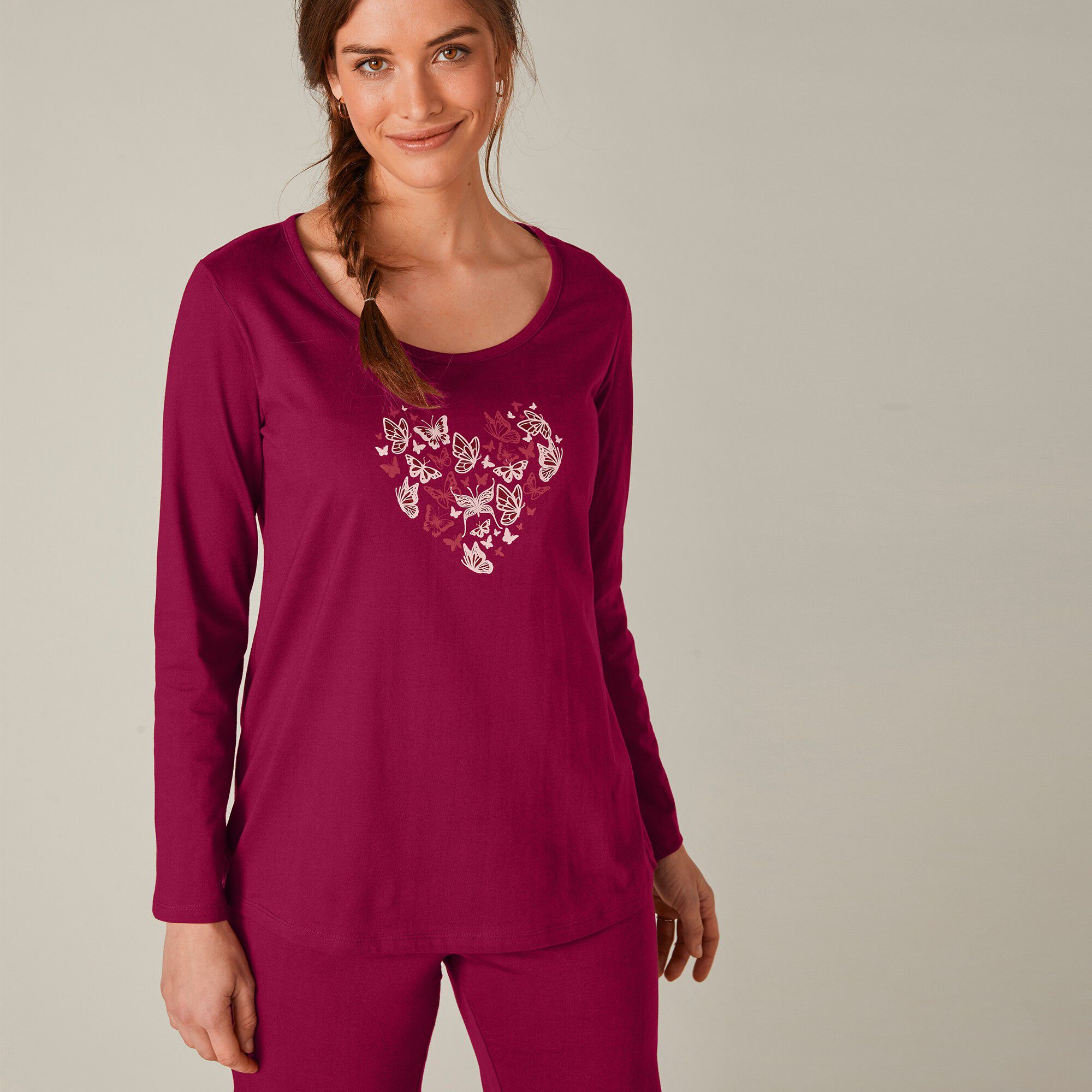 Pyjama manches longues imprimé 