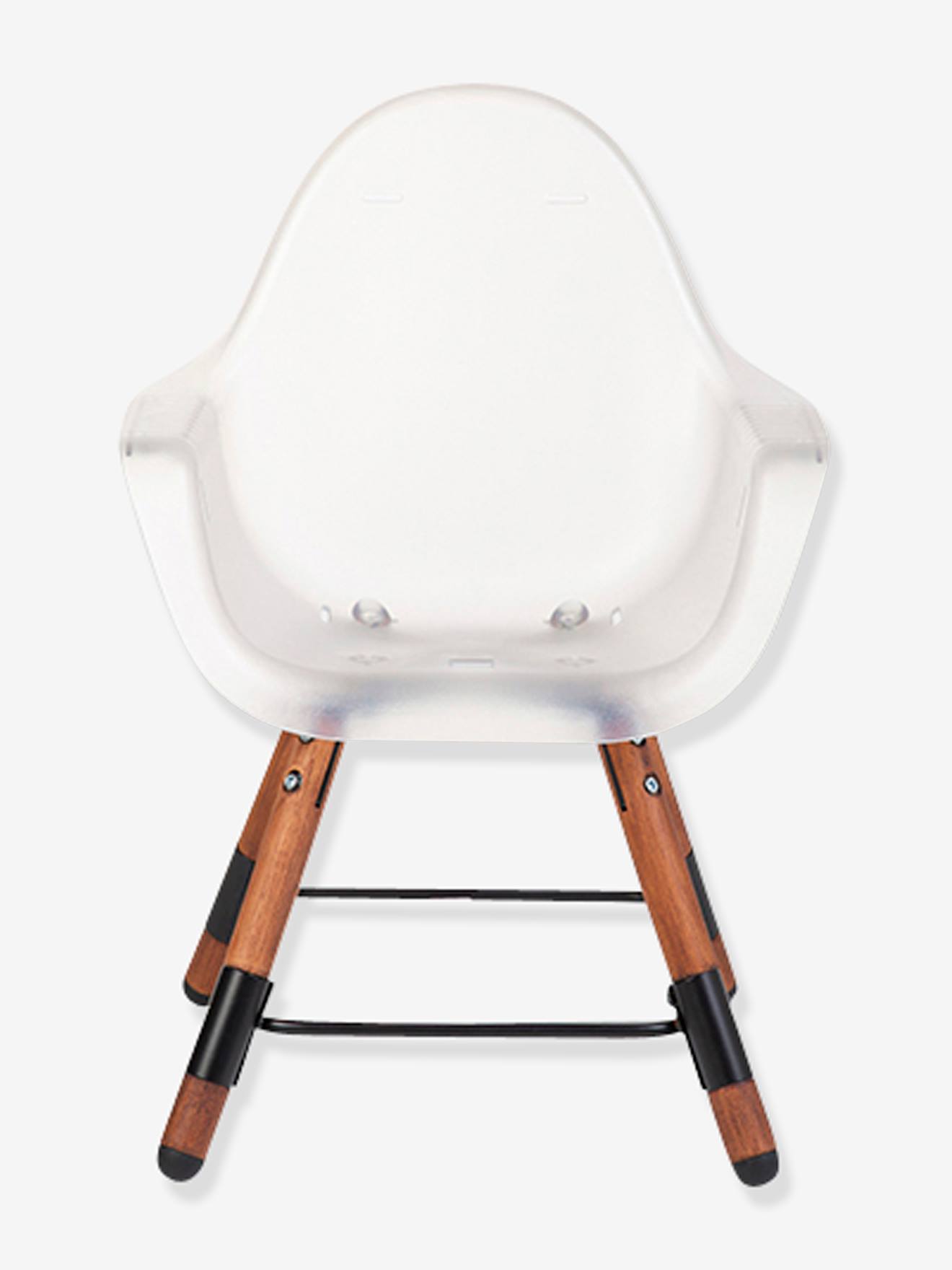 Chaise haute Evolu 2 + arceau CHILDHOME transparent naturel