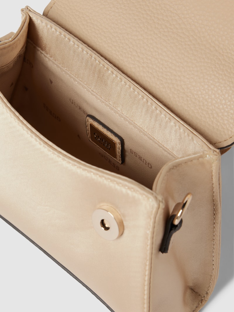 Handtasche mit Label-Details Modell 'VELINA' in gold