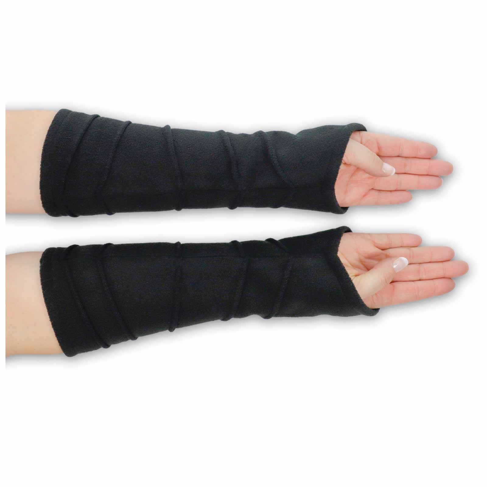 KUNST UND MAGIE Armstulpen Kunst&Magie Damen Armstulpen Fleece Stulpen Handwärmer Handschuhe