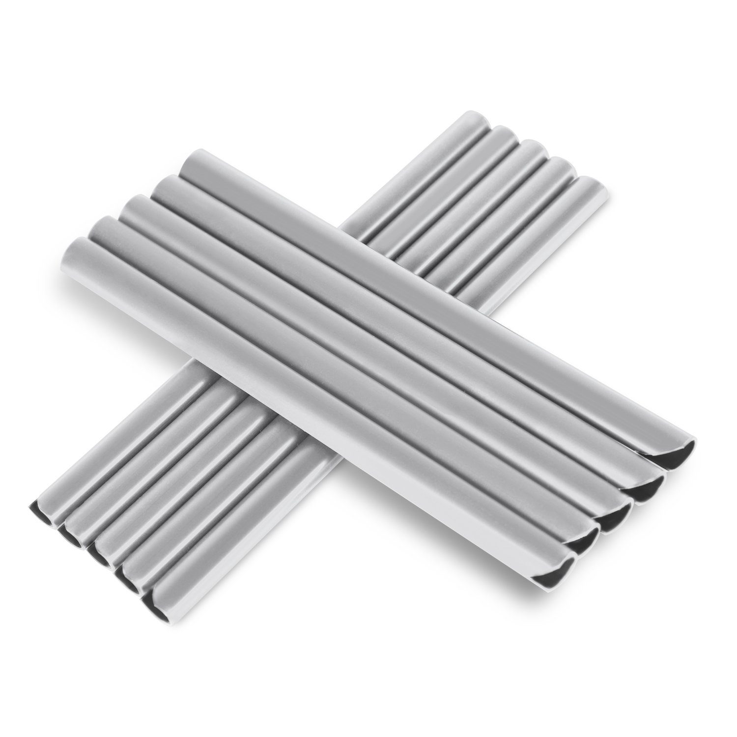 Sekey Sichtschutzstreifen 25x Befestigungsclips Sichtschutzstreifen Doppelstabmatten Zaun, Klemmschienen für PVC Sichtschutzfolie Sichtschutz Windschutz