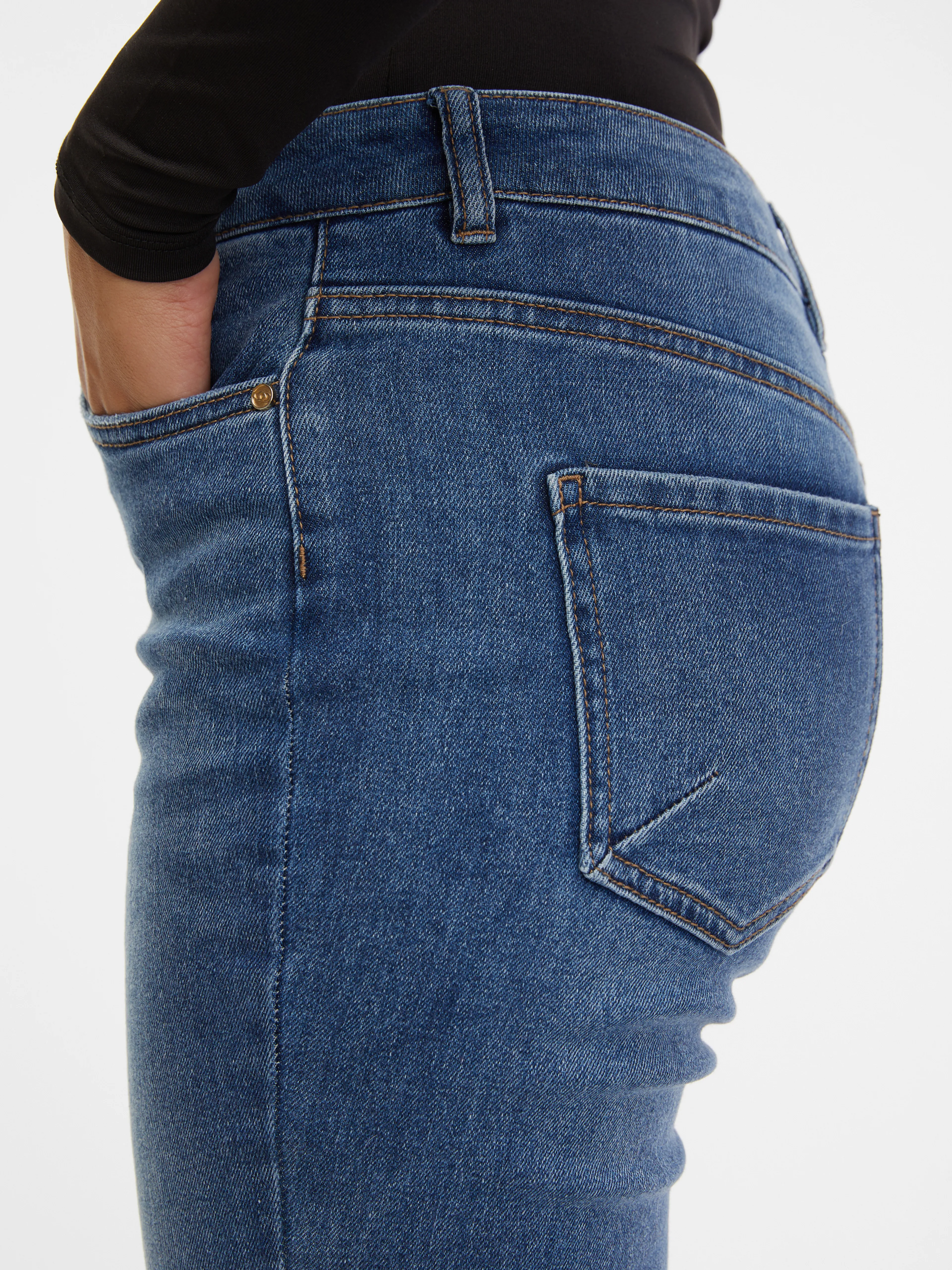 Blaue Damen-Slim-Fit-Jeans ORSAY
