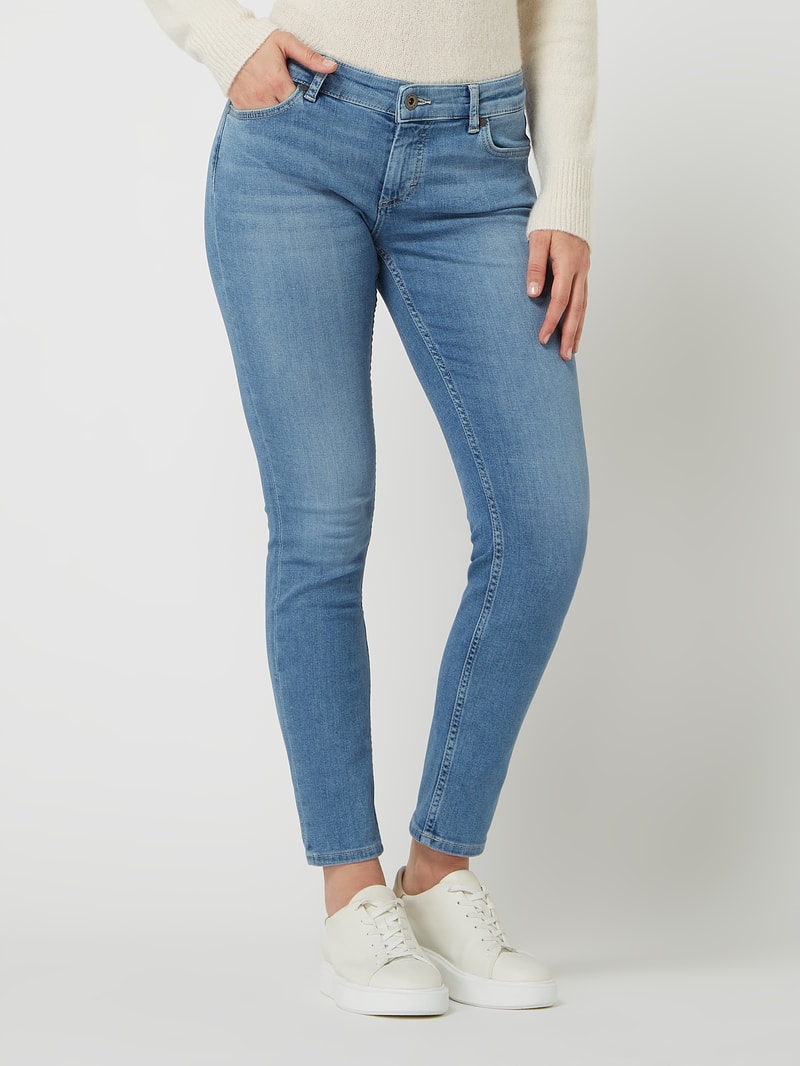 Slim Fit Jeans mit Stretch-Anteil Modell 'Alby' in jeans