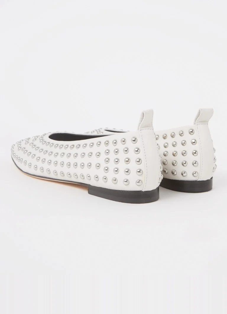 Odare Alba leather ballerina with studs