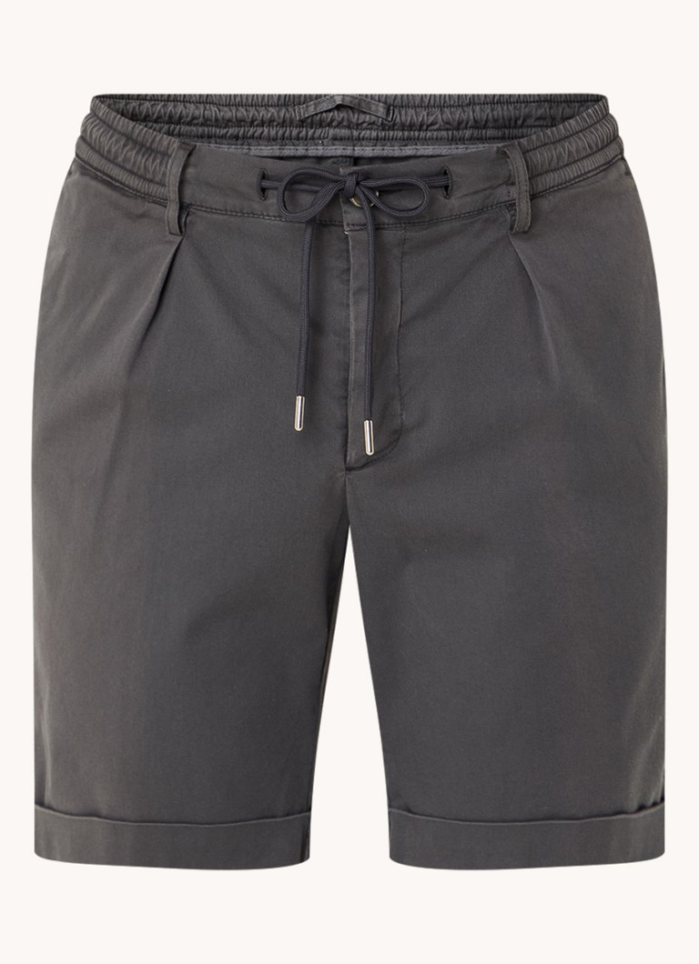 Pantaloni chino Profuomo, cu croială dreaptă și șnur de strângere.