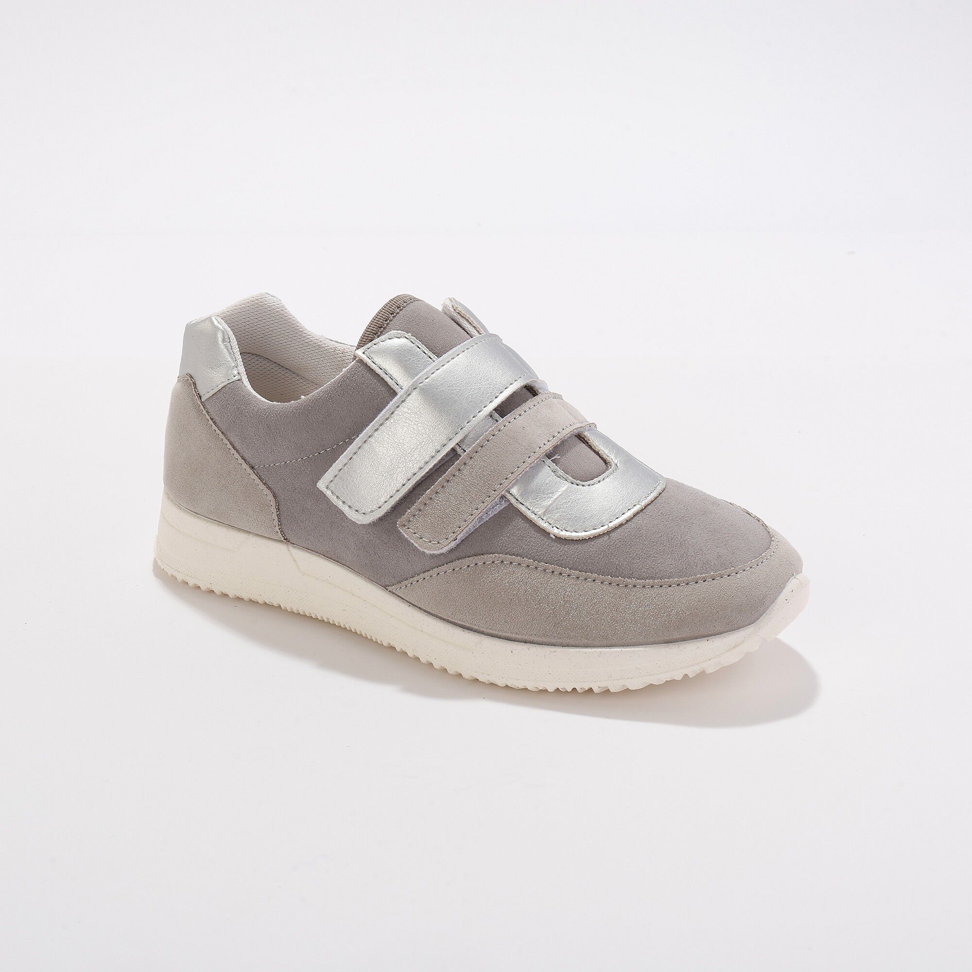 Baskets scratchées spécial pieds sensibles en tissu extensible