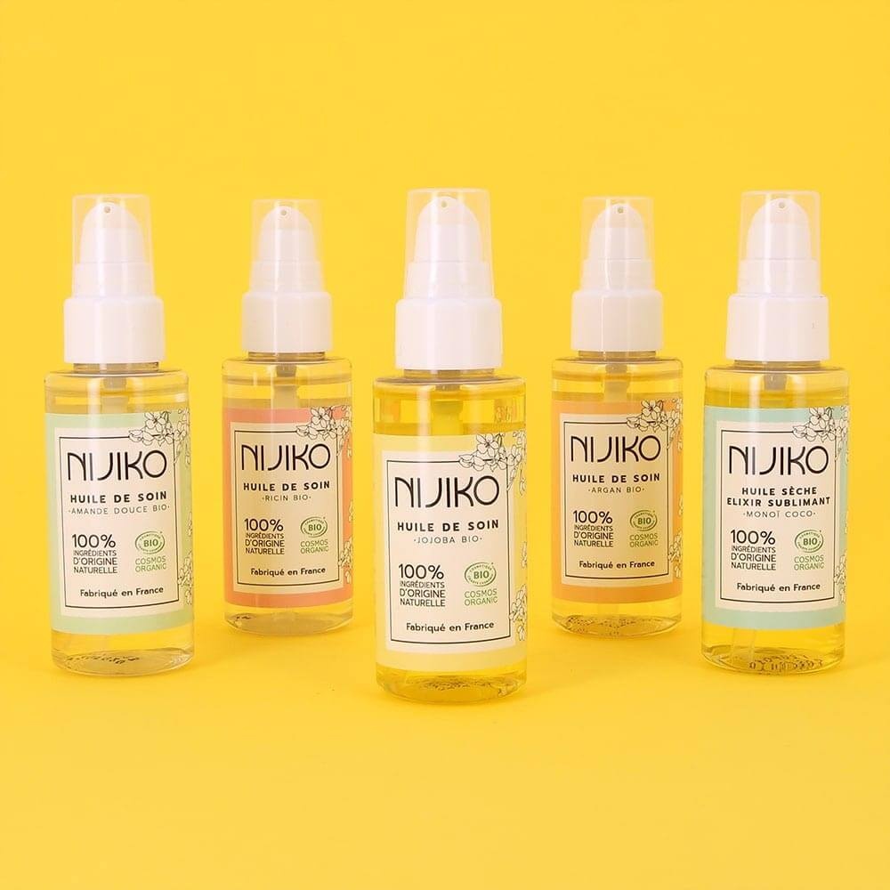 nijiko Huile de Soin Bio Multi-usages à l'Argan Huile nourrissante