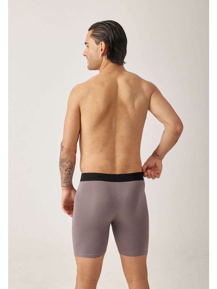 SNOCKS Lange Boxershorts 6 Stück in Mix (Schwarz/Grau/Hellgrau) günstig kaufen
