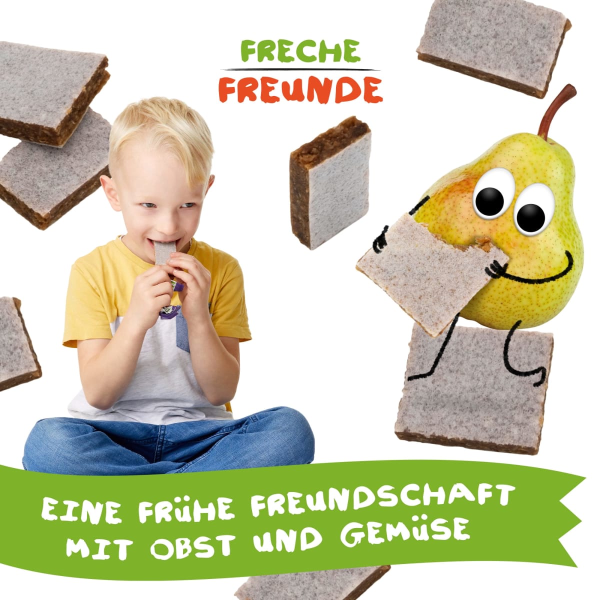 Fruchtriegel mit Getreide Birne, Pflaume & Brombeere ab 1 Jahr, 4x23g, 92 g