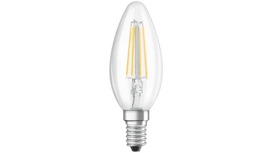 OSRAM LED-Lampe, klassische Minikerzenform E27 - 4 Watt 2er Packung