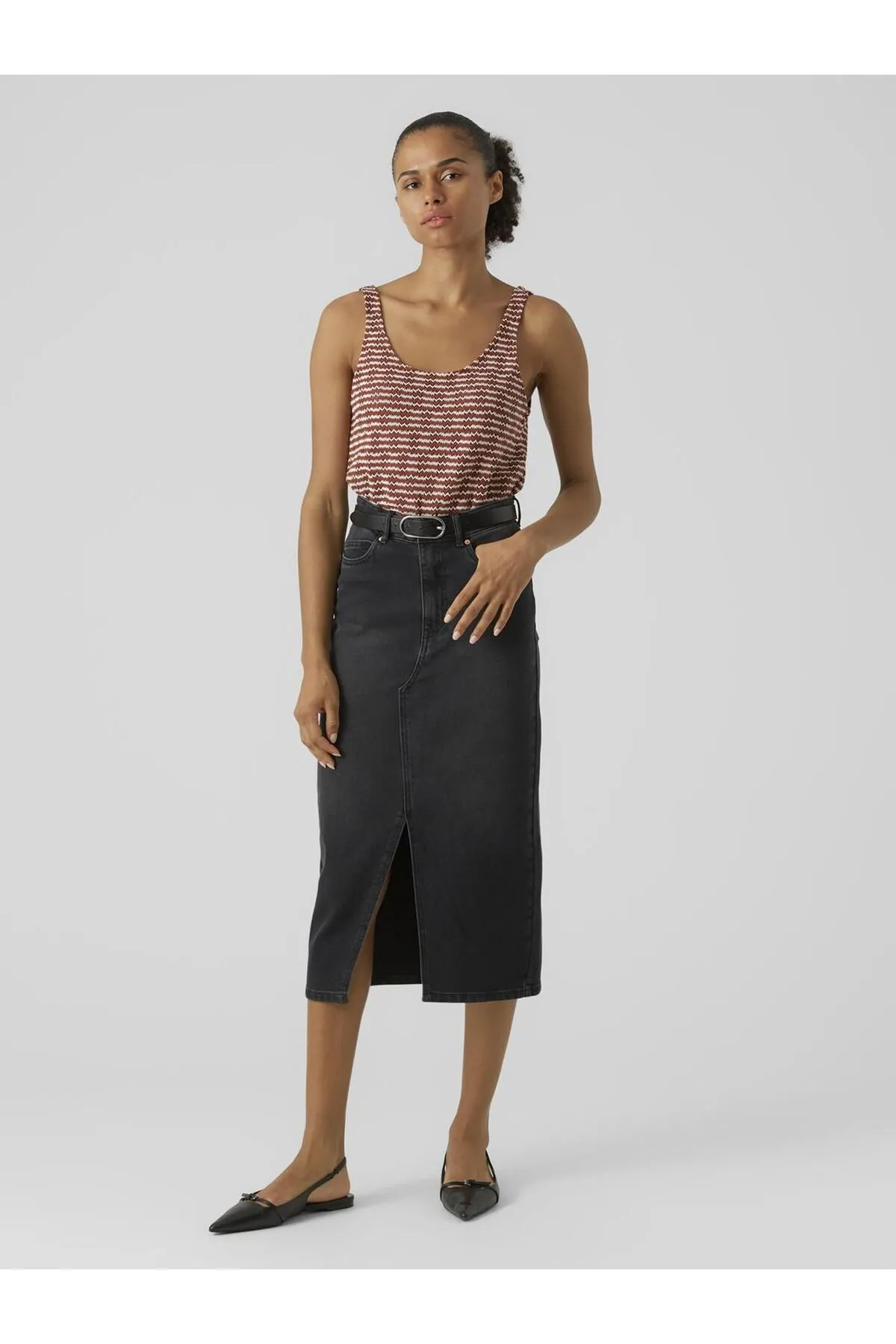 Vero Moda  Jeansrock Vmveri Langer Rock