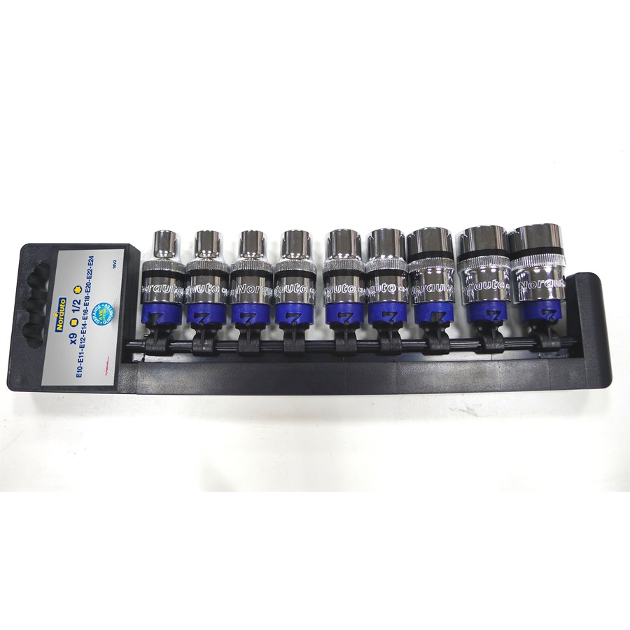 Vielzahn-Stecknüsse ½", T10-T24 von Norauto, 9-tlg - ATU