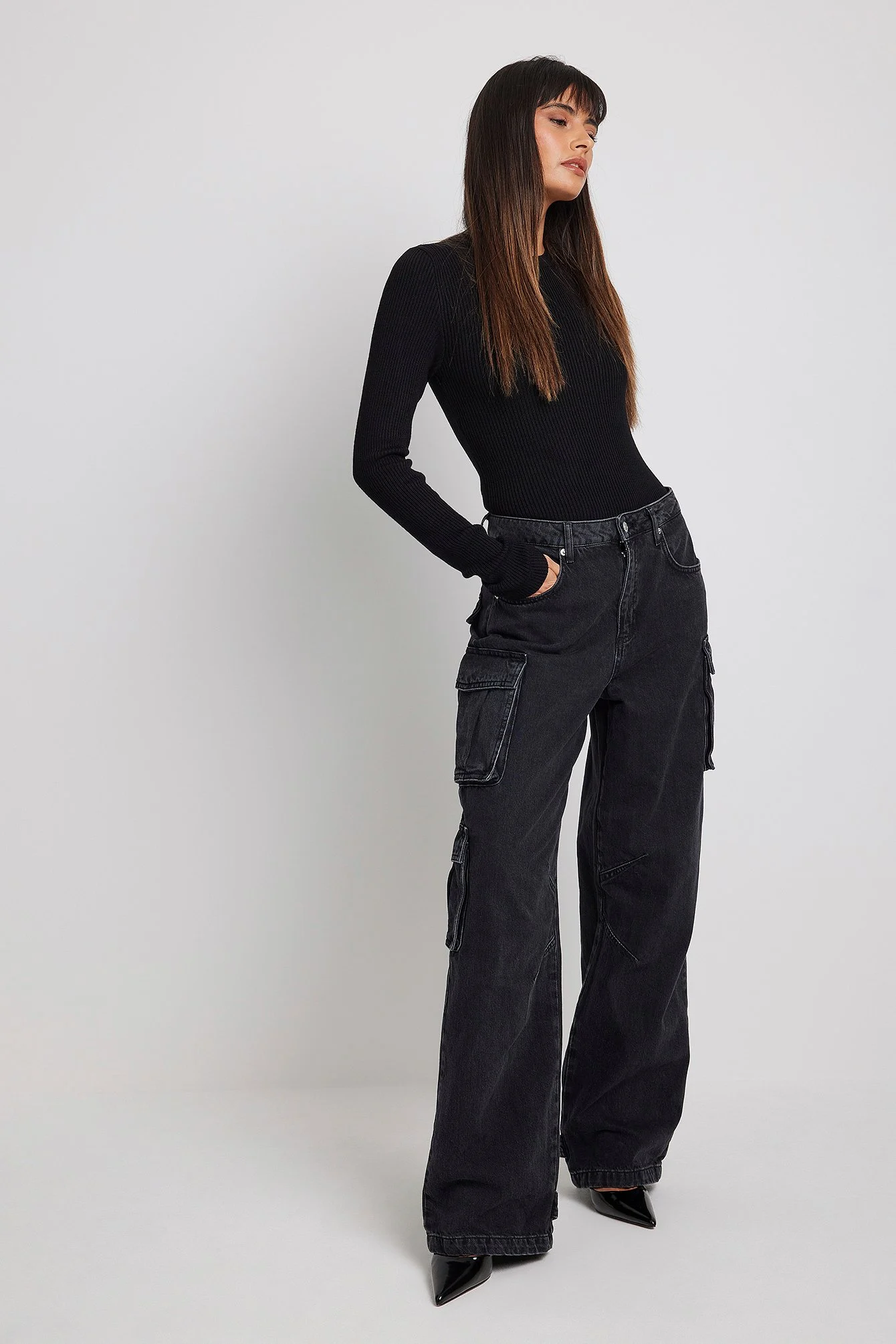 Gerippter Pullover