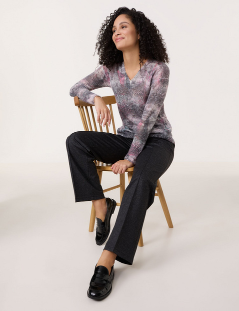 Pullover mit Allover-Muster