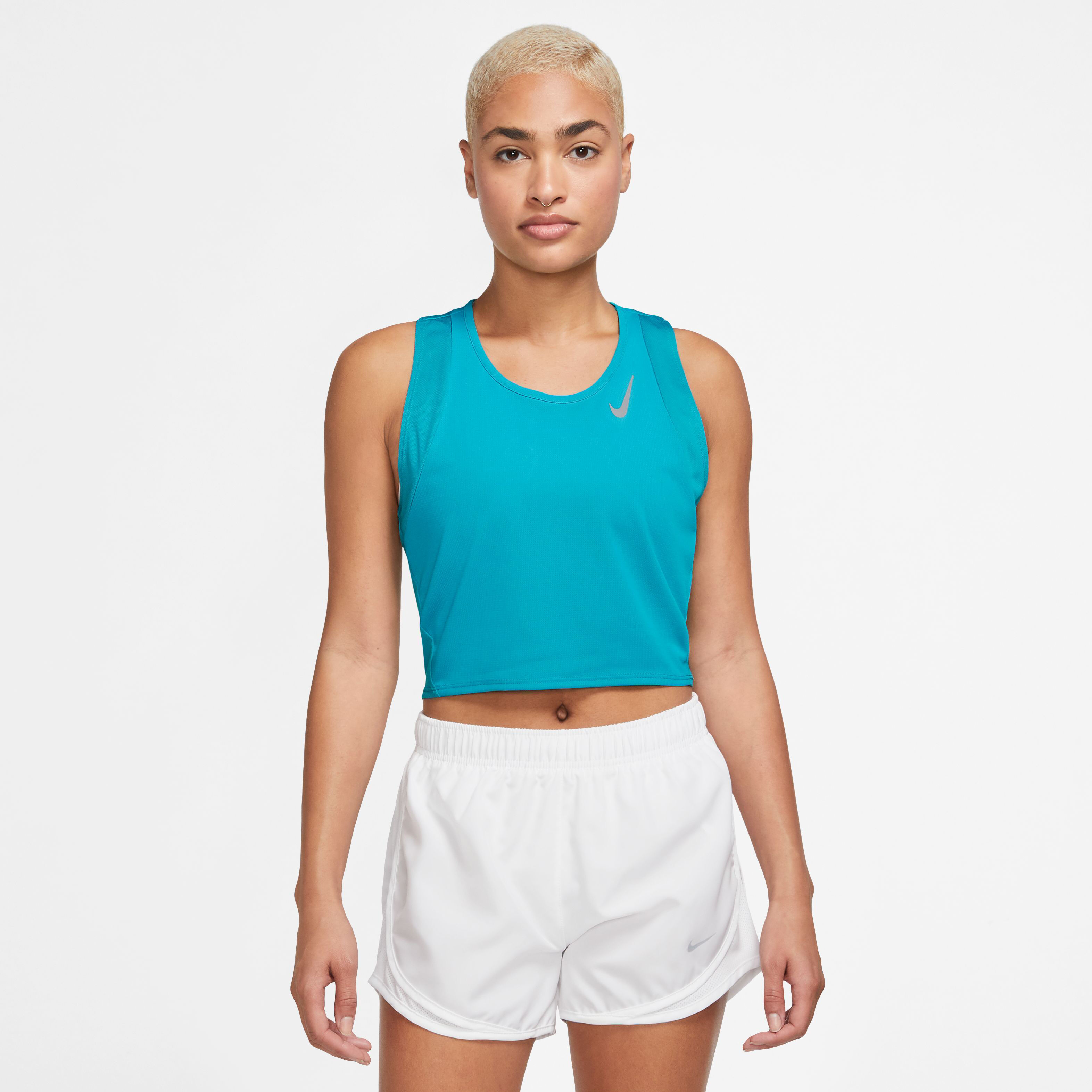 Dri-Fit Fast Crop Tank-Top Damen - Türkis