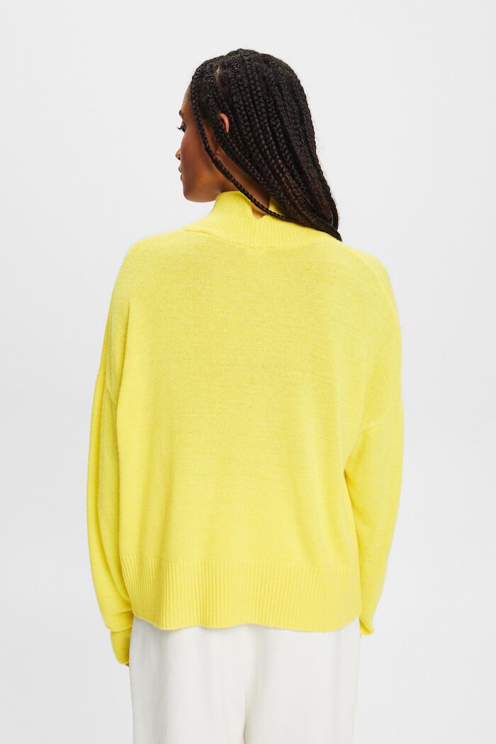 Pullover mit Stehkragen aus Wollmix