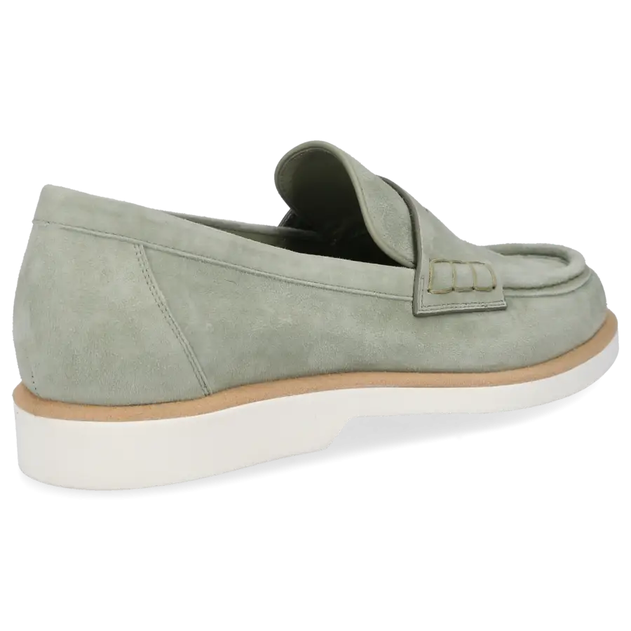 Santoni - Loafer 59818 Veloursleder - grün