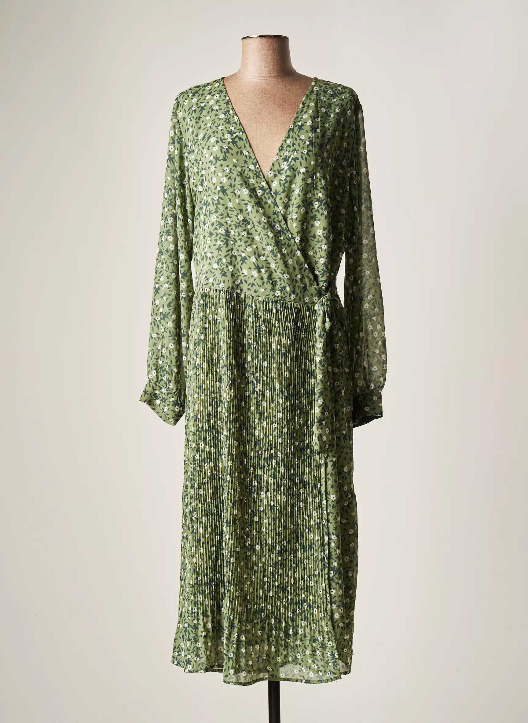 Salsa Robes Mi Longues Femme couleur vert