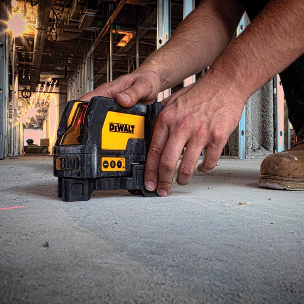 DEWALT Cross Line Laser Level with Plumb Red Beam DW0822-XJ