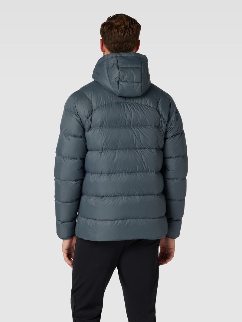 Daunenjacke mit Kapuze in anthrazit