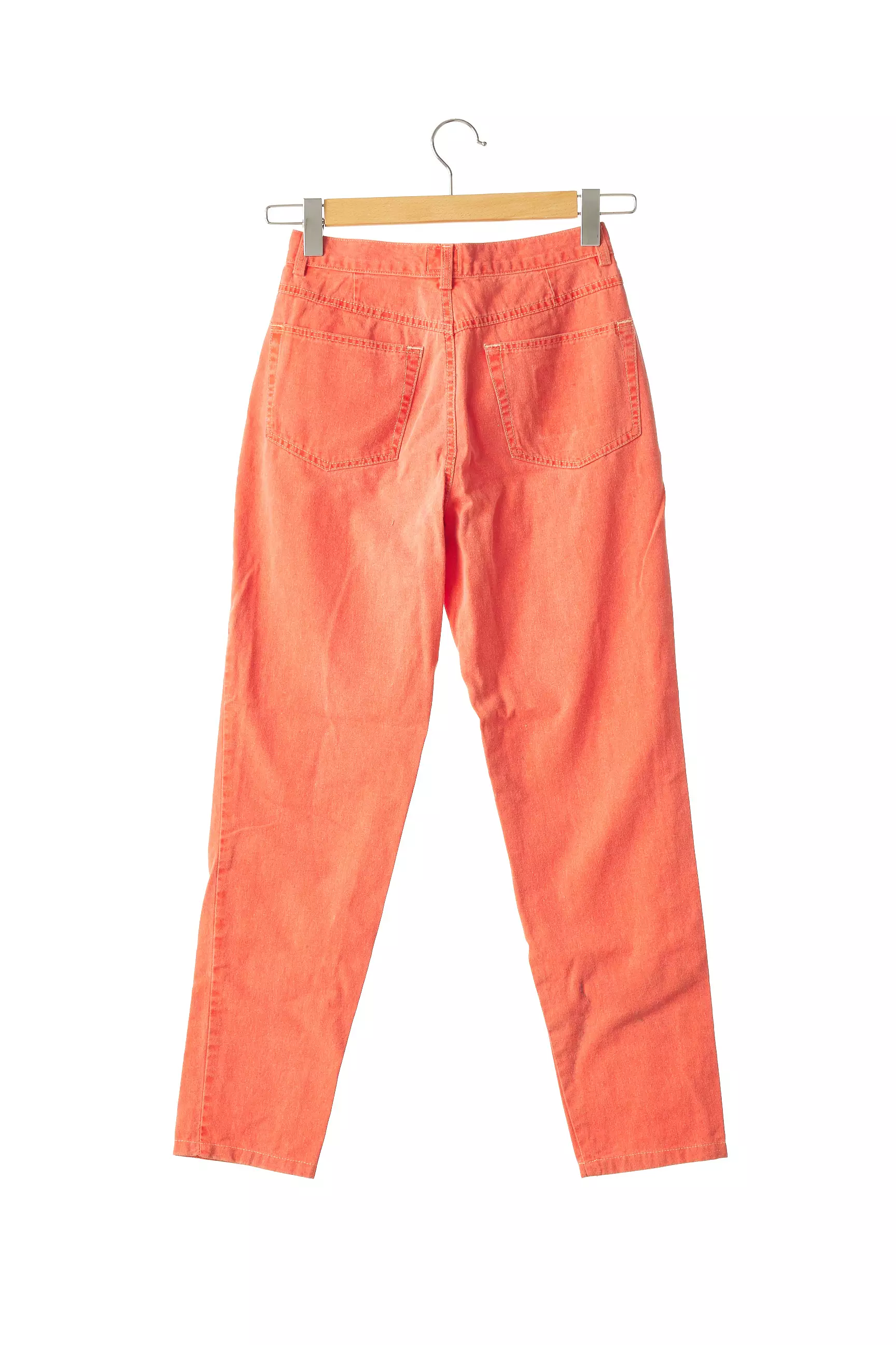 Slacks And Trousers Pantalons Droits Femme couleur orange