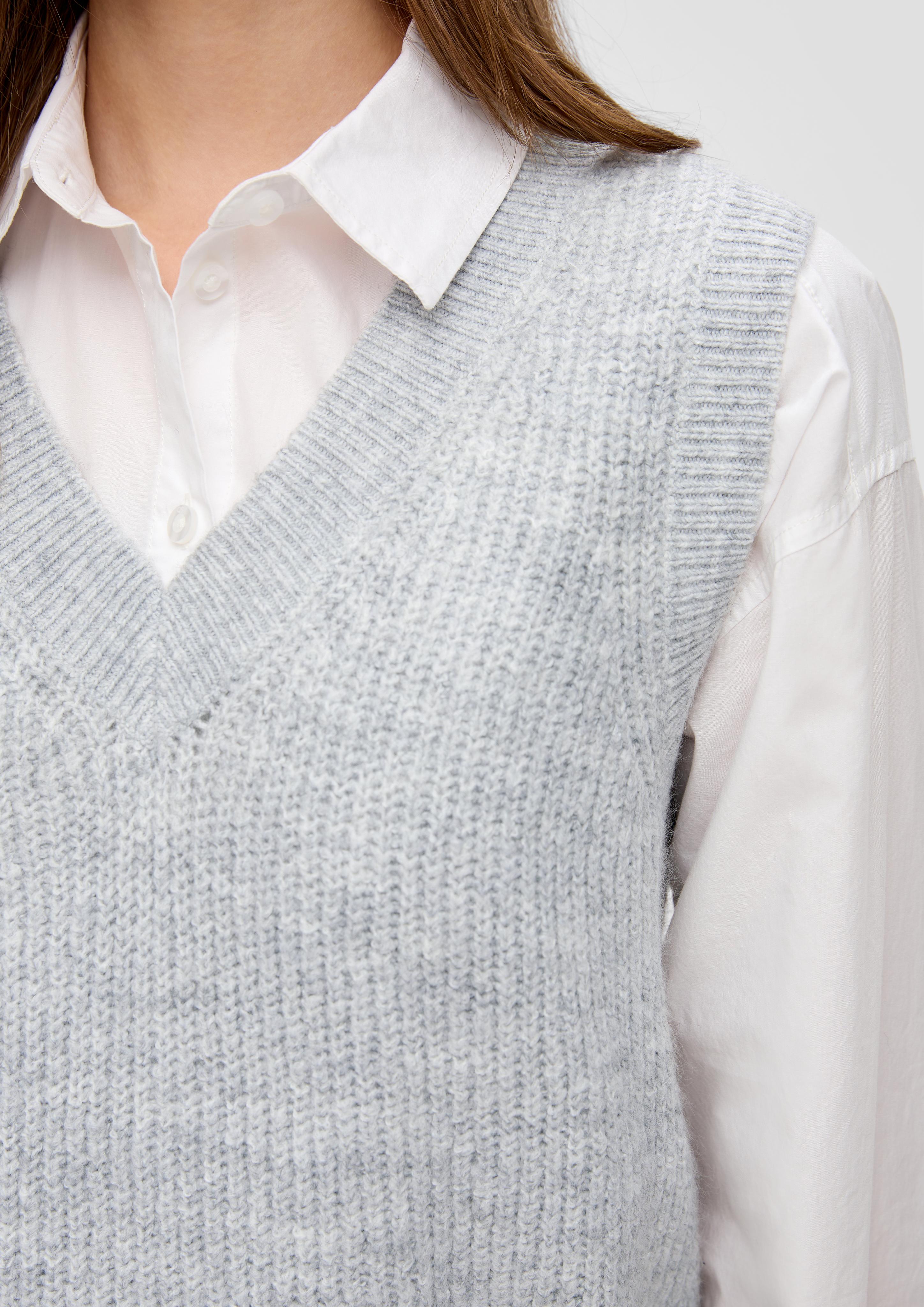 Strickpullunder mit V-Neck  2144093-9400