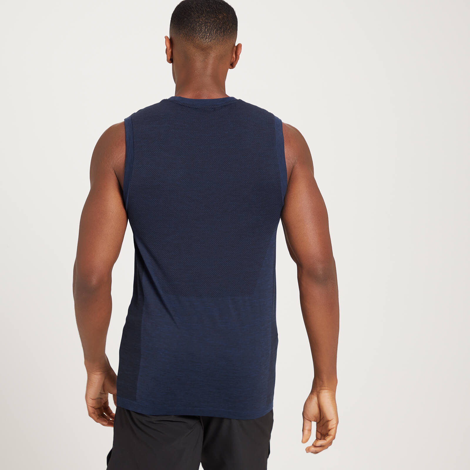 Débardeur sans coutures MP pour hommes – Bleu foncé chiné