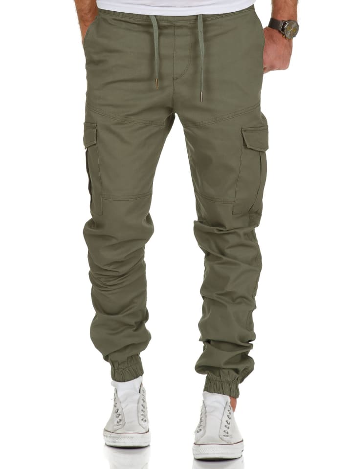 Amaci&Sons Cargo Jogger-Chino SAN ANTONIO in Olive günstig kaufen
