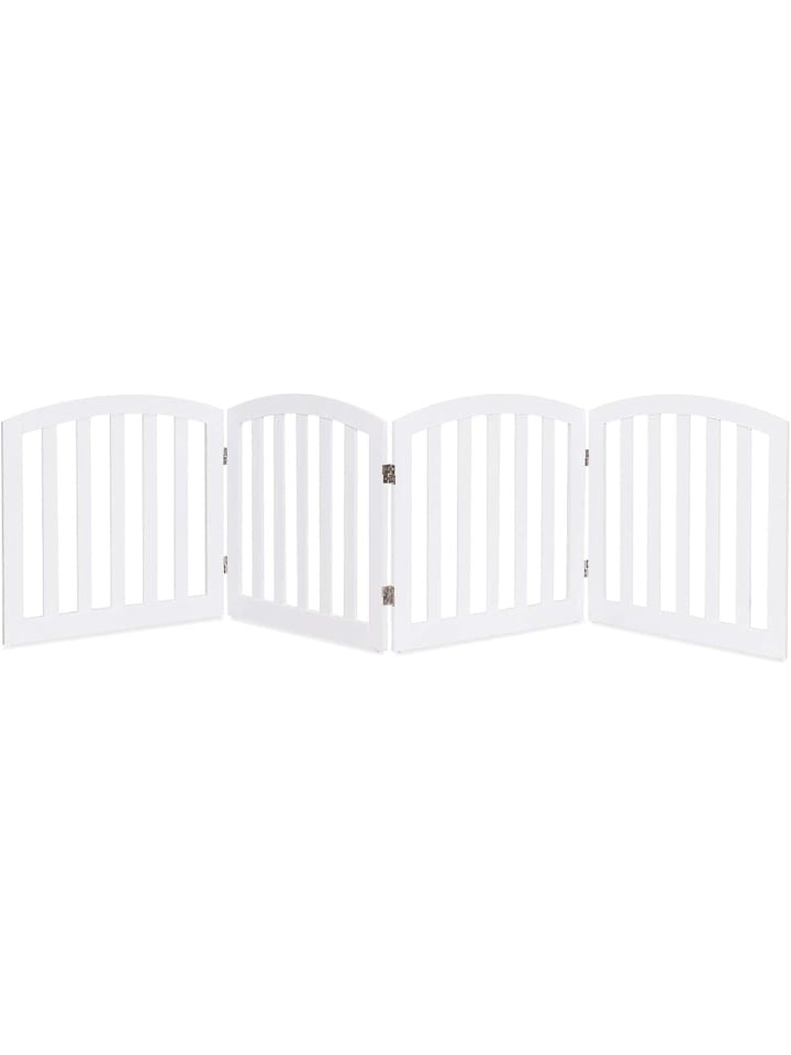 COSTWAY 4 tlg. Absperrgitter Hunde 61cm in Weiß günstig kaufen onesize
