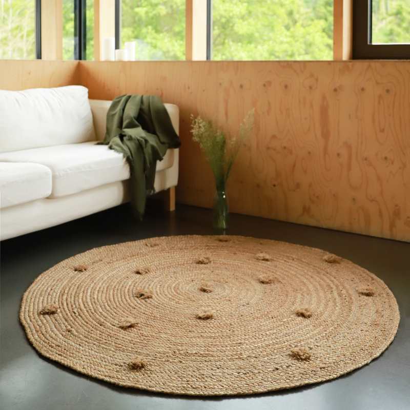 Tapis rond jute 140cm SISKA