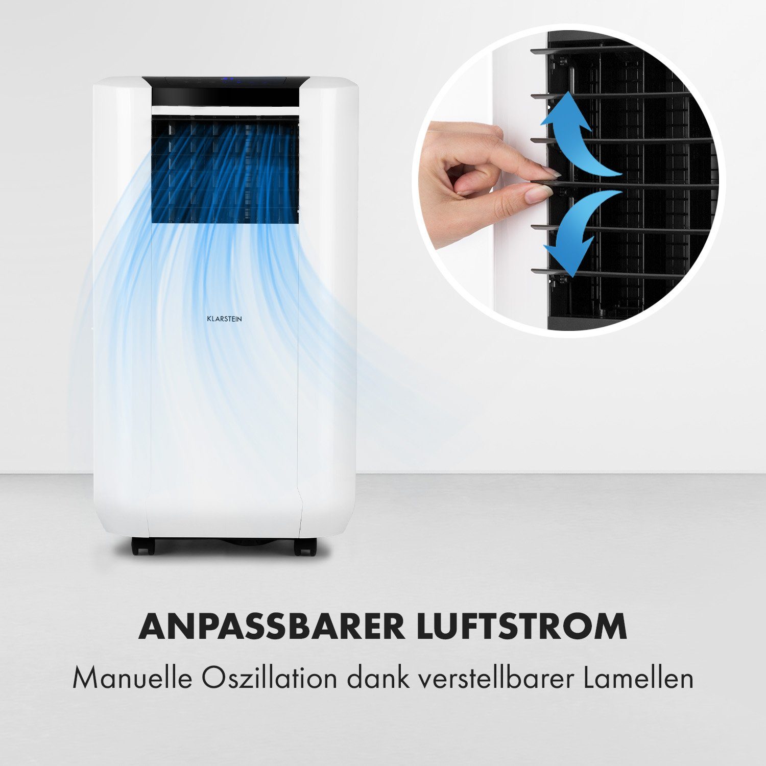 Klarstein Klimagerät Max Breeze Smart, Klimagerät mobil Air Conditioner Kühlgerät Luftkühler