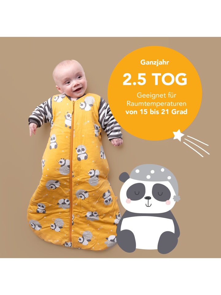 Schlummersack Babyschlafsack, 2.5 TOG in Gold günstig kaufen